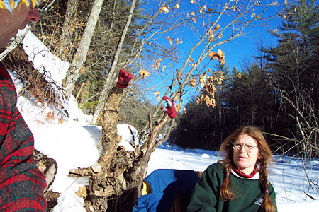 Paul and Shelley by creek in Adirondacks