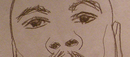 Paul Dodd drawing currently on view in the Drawing Show at the Creative Workshop