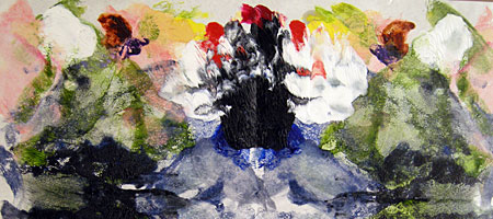Maureen Outlaw Rorschach painting Maureen Outlaw Rorschach painting
