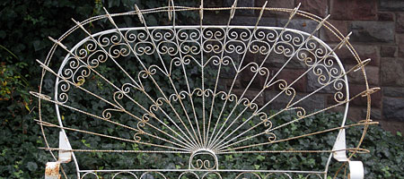 Wrought iron chair near Bill and Geri's Wrought iron chair near Bill and Geri's