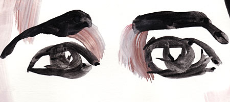 "Model From Crime Page" 2010, watercolor by Paul Dodd, currently on view in the Finger Lakes Show at Memorial Art Gallery in Rochester, New York "Model From Crime Page" 2010, watercolor by Paul Dodd, currently on view in the Finger Lakes Show at Memorial Art Gallery in Rochester, New York