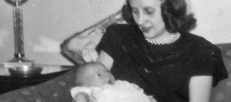 Paul in mom's arms
