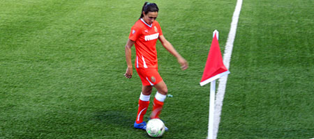Marta playing for WNY Flash in Rochester, New York