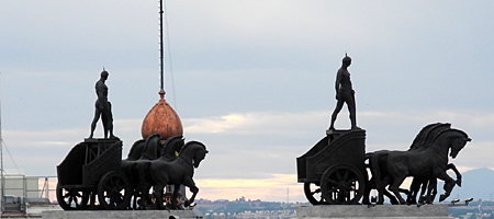 View of Madrid from atop El Círculo de Bellas Artes Building