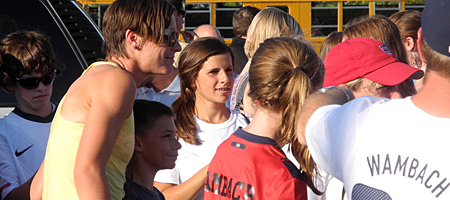 Mayor of Rochester welcomes World Cup Players at Sahlen Stadium in Rochester
