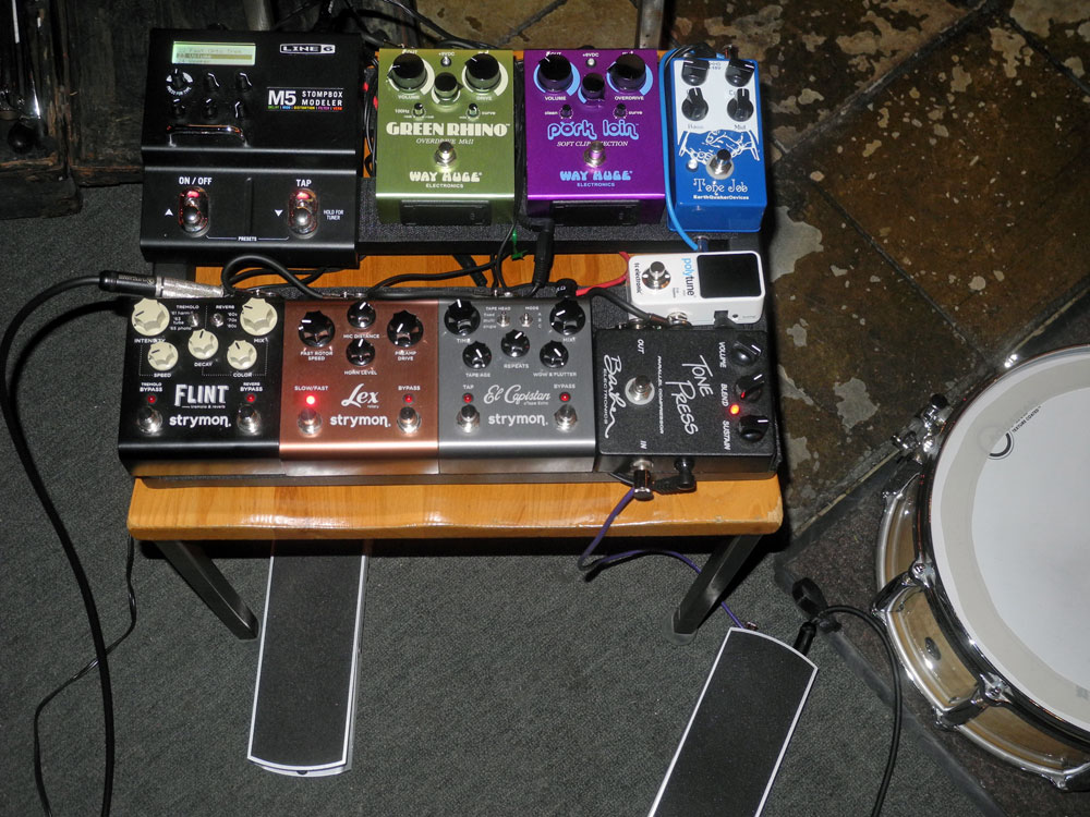 Bob Martin's effects rig for Margaret Explosion