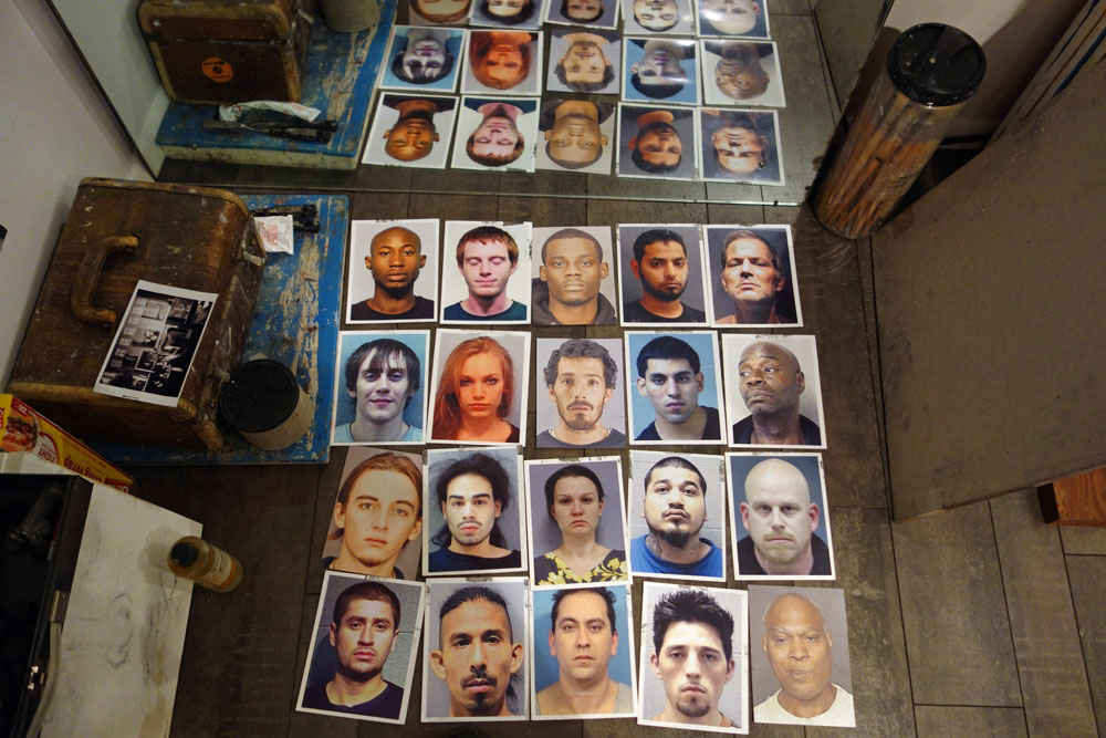 Crime Guy source material in studio