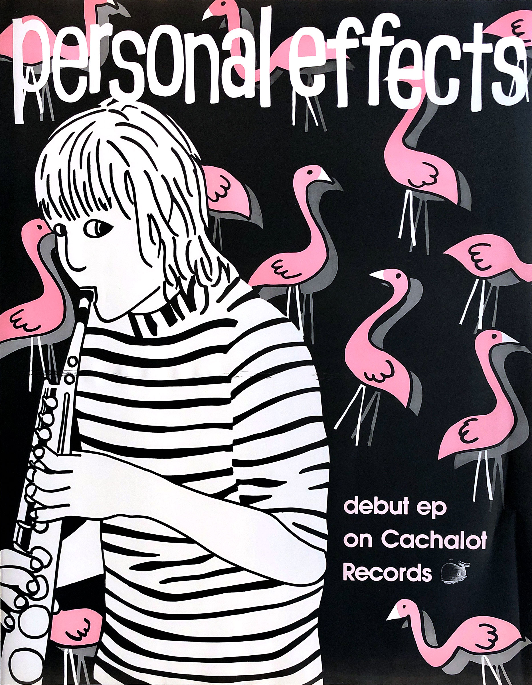 Promotional poster for Personal Effects self-titled debut EP on Cachalot Records