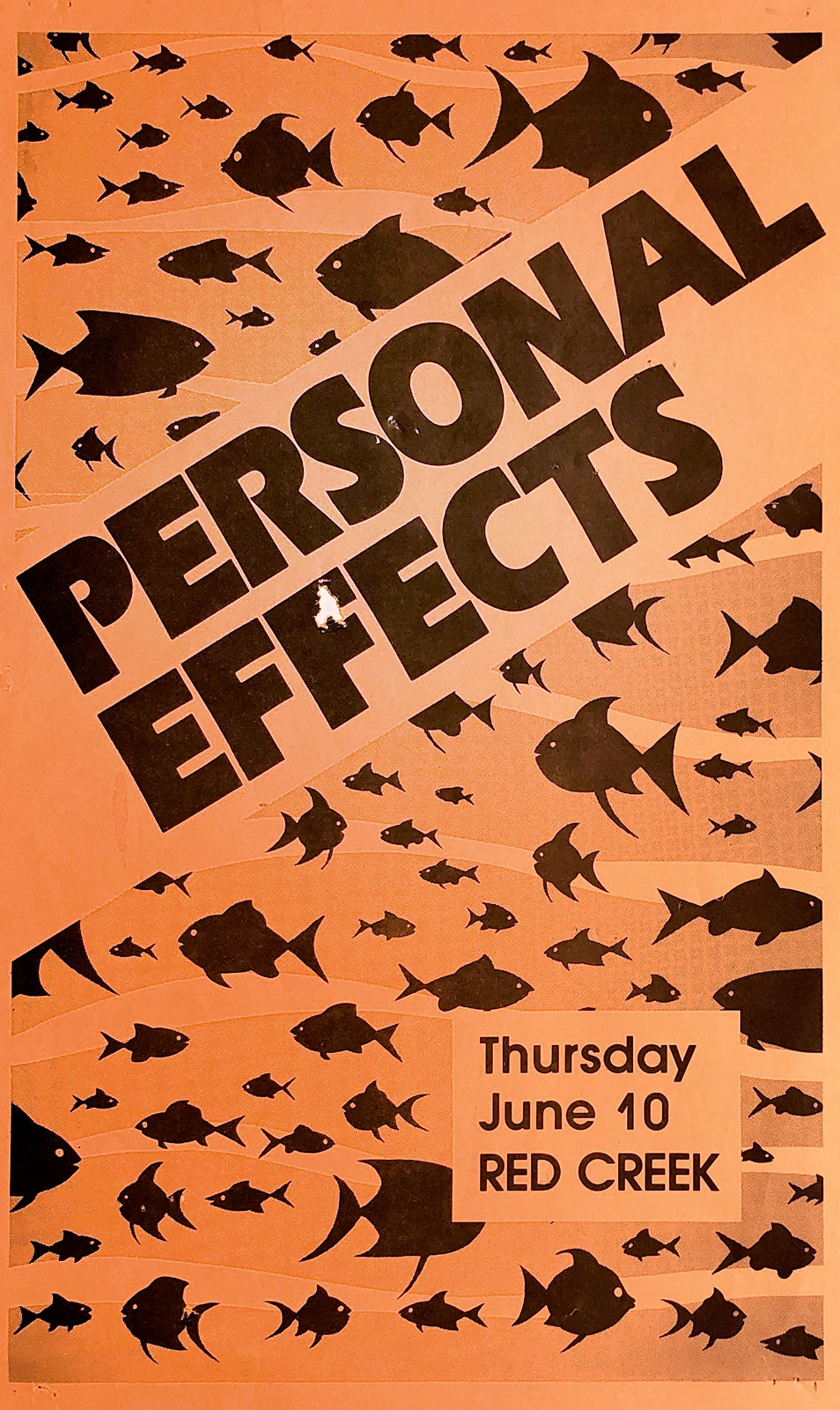 Poster for Personal Effects at Red Creek in Rochester, New York on 06.10.1982