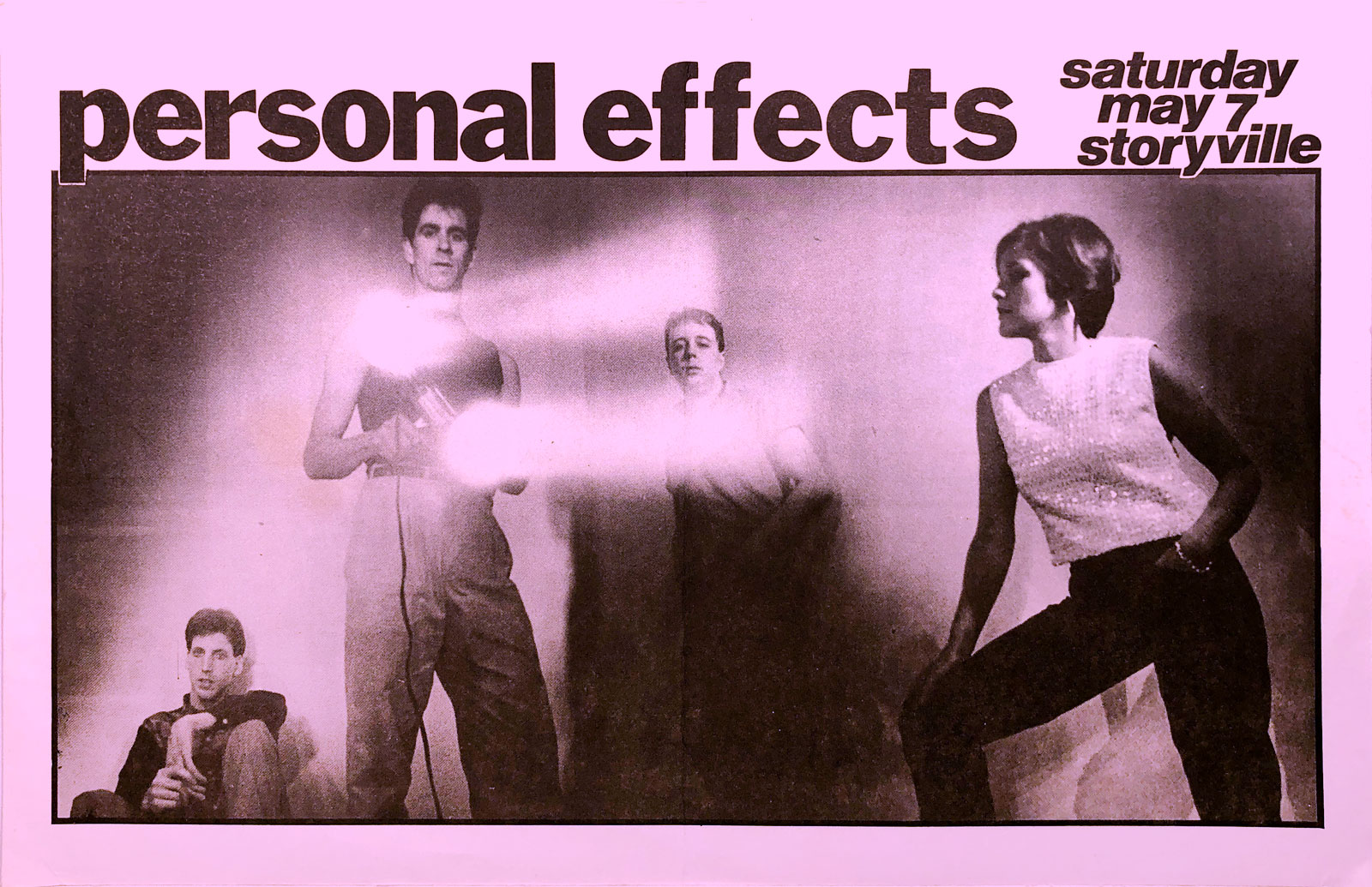 Poster for Personal Effects at Storyville in Boston, Massachusetts on 05.07.1983