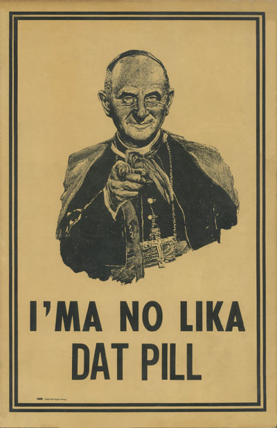 Pope Paul VI birth control poster