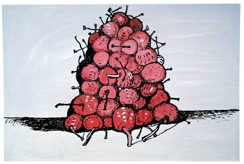 Philip Guston drawing, Bowl of Cherries