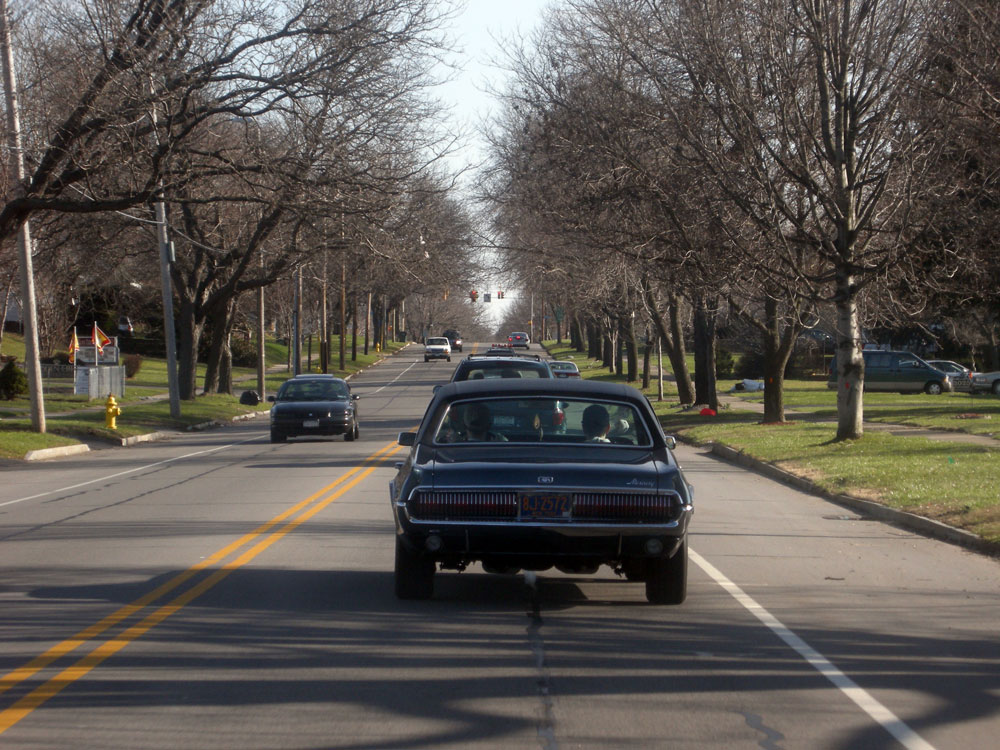 Mercury Cougar cruising on Culver Road in Rochester, NY