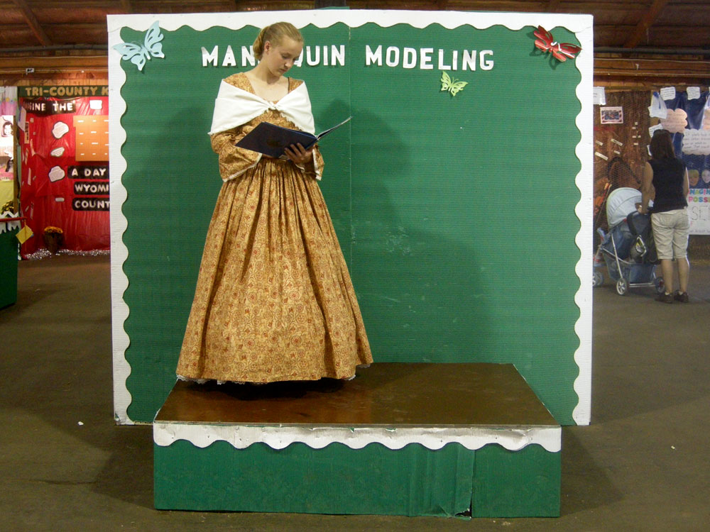 Mannequin modeling at the Wyoming County Fair in Pike New York