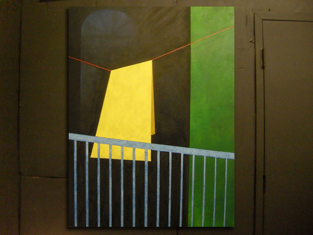 Enrique Mora Painting at the Hungerford Building in Rochester New York