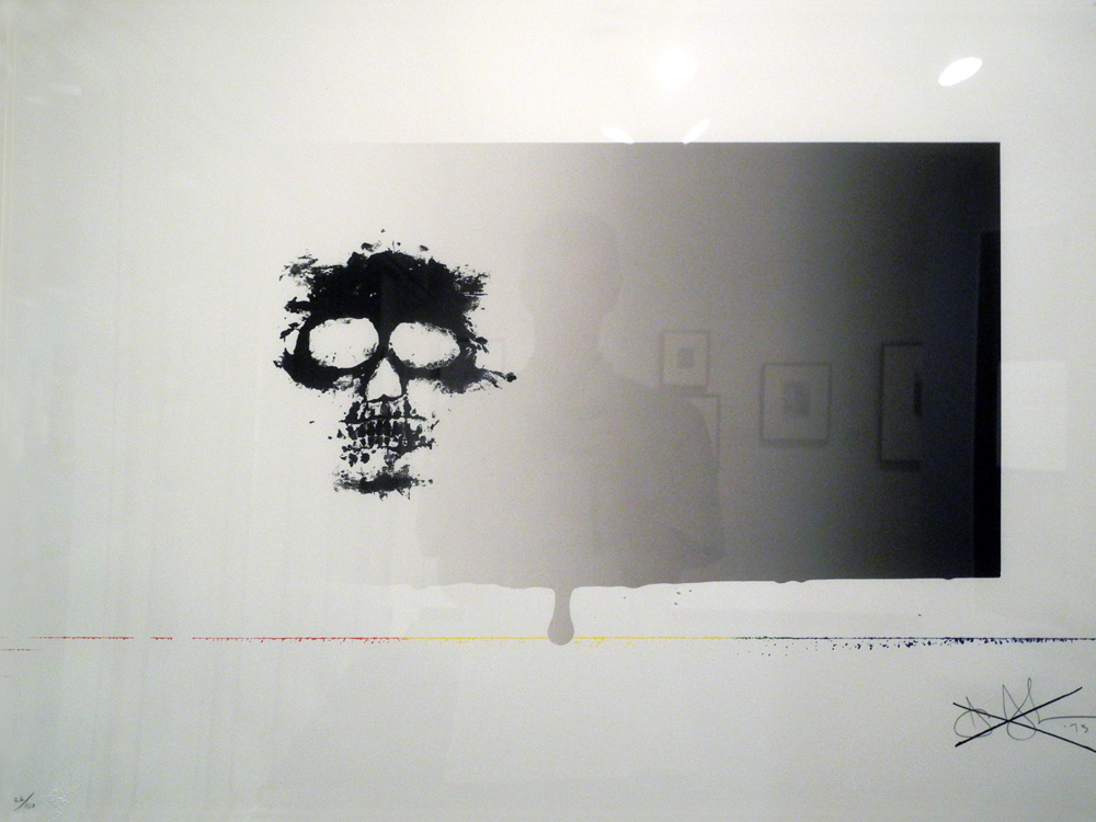 Jasper Johns Untitled (Skull) screenprint 1973 at Memorial Art Gallery in Rochester, New York