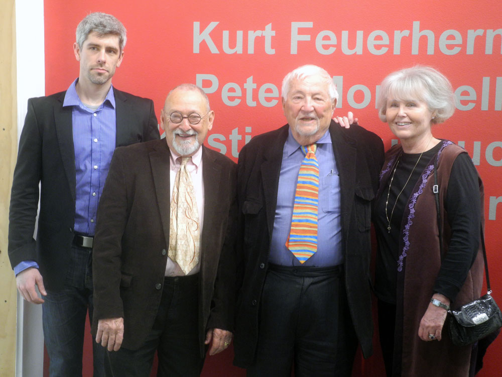 Bleu Cease, Peter Monacelli, Kurt Kurt Feuerherm and Kristine Bouyoucos at Maker Mentor 2013 show at Rochester Contemporary