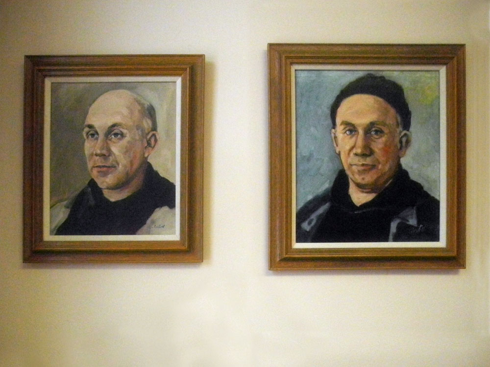Thomas Merton portraits from the collection of William Shannon at Nazareth College in Rochester, New York