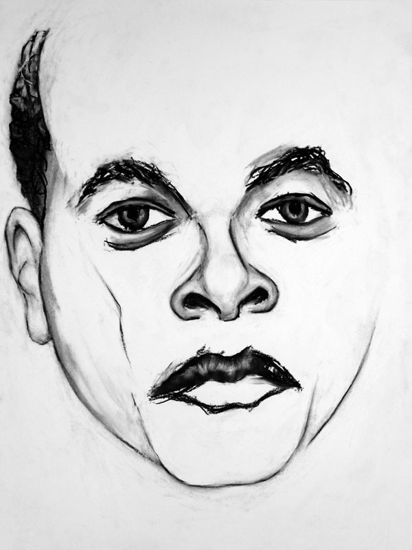 Paul Dodd Homeless Rochester Teen 2014 Charcoal on paper