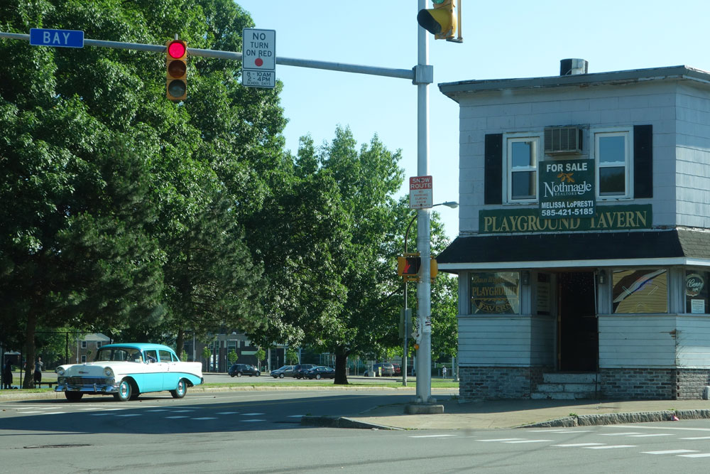 50's Chevy in front of Playground Tavern, Rochester, New York