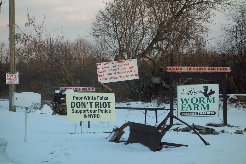 Funky signs near Clifton Springs in Rochester, New York