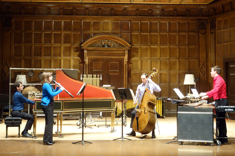 Ossia performing at Kilburn Hall on the University of Rochester campus in April 2015