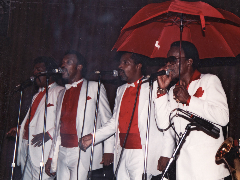Hank Ballard & The Midnighters photo sent to 4D Advertising when we were doing an album cover for them