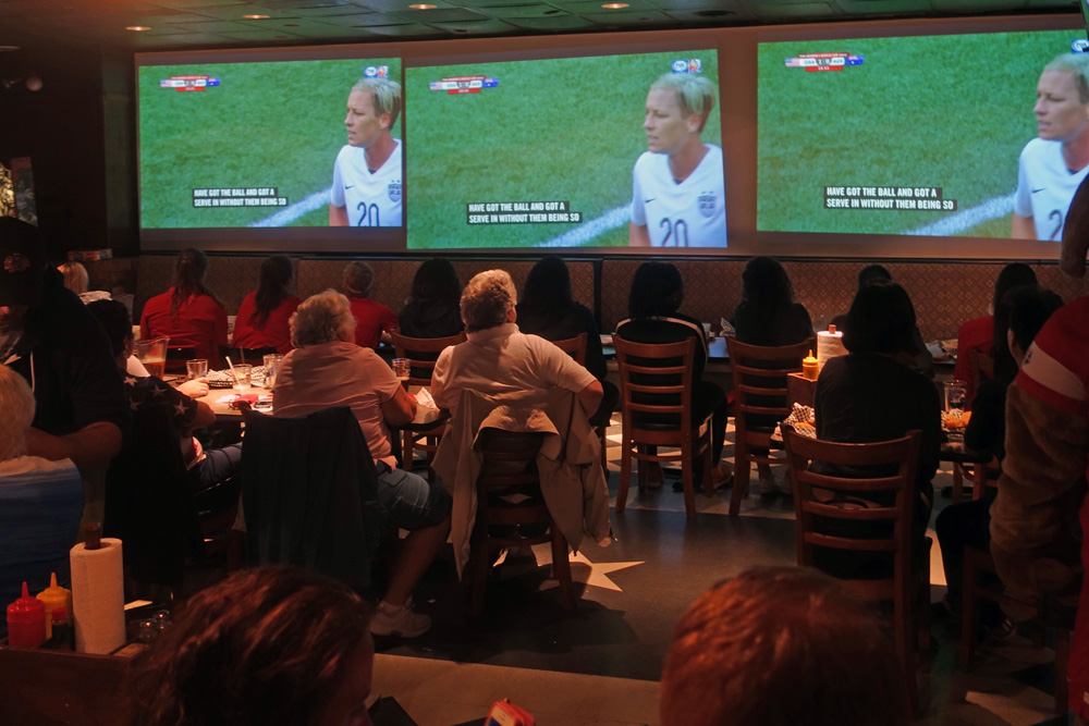 Marshall Street Bar with Western New York Flash for USA Women's match vs. Australia