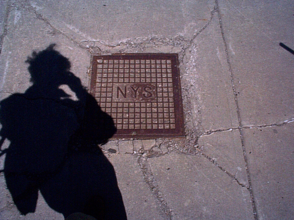Manhole cover near East High 1999