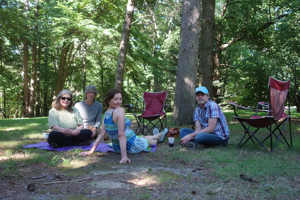 Peggi, Paul, Louise and Matthew in the arboretum at Durand Eastman Park in Rochester, New York