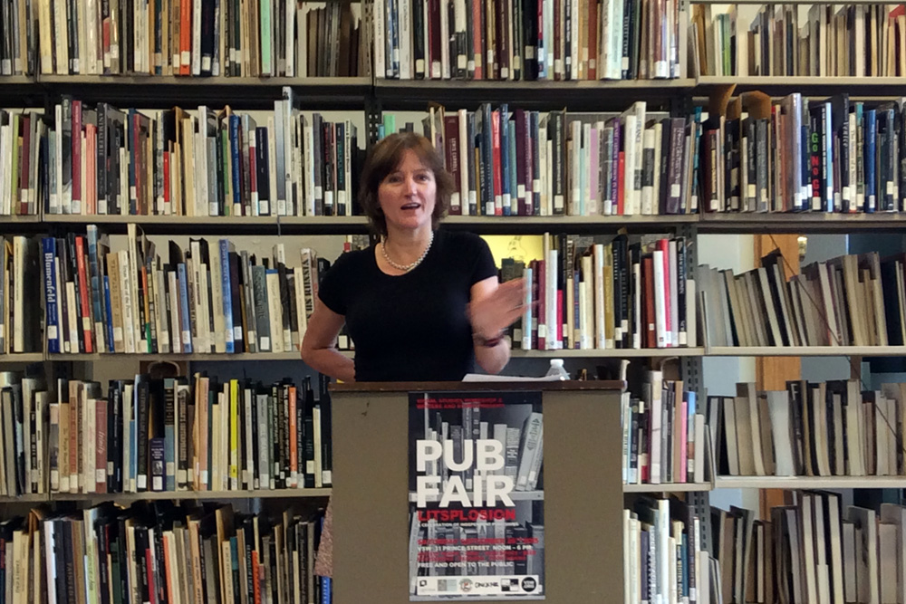 Louise Wareham Leonard at Visual Studies Workshop Pub Fair in Rochester, New York