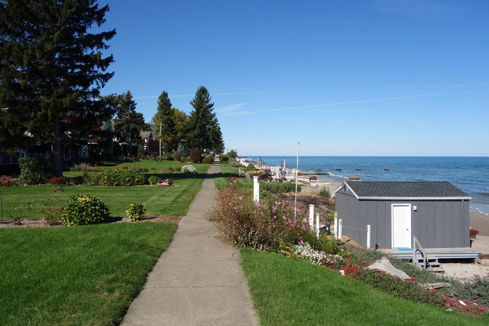 Secret sidewalk in Rochester, New York