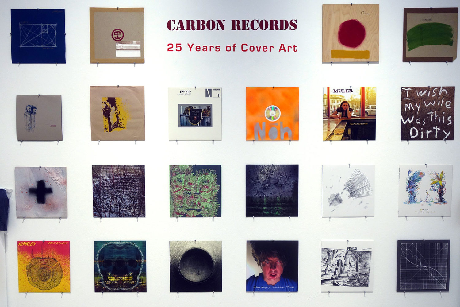 Joe Tunis artwork in Carbon Records: 25 Years of Cover Art at Rochester Contemporary in Rochester, New York