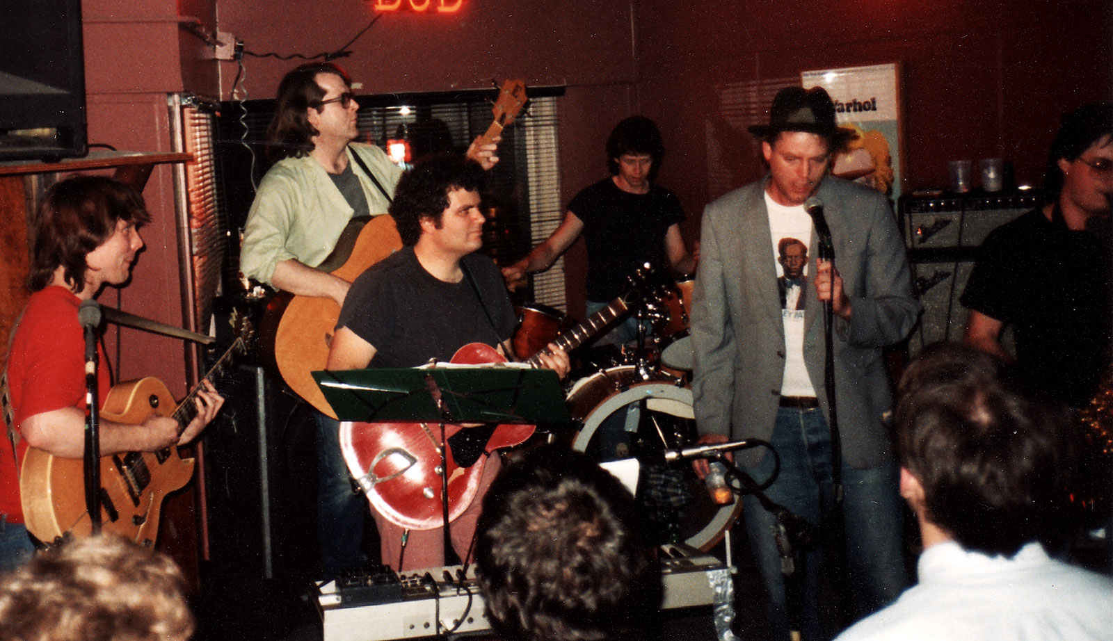 Steve Dollar performing with Colorblind James Experience at Snake Sisters Café on Dob Dylan night. Photo by Gary Brandt.