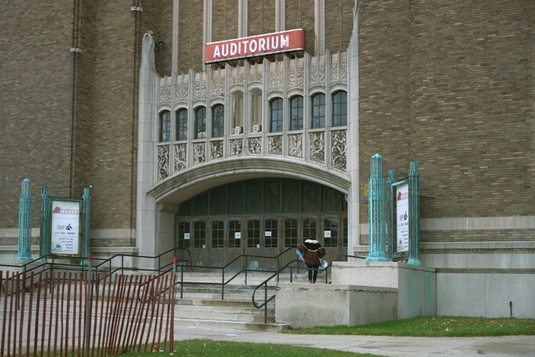 17. Auditorium Theater, East Main Street, Rochester. Source photo for Paul Dodd "Passion Play" 1999.