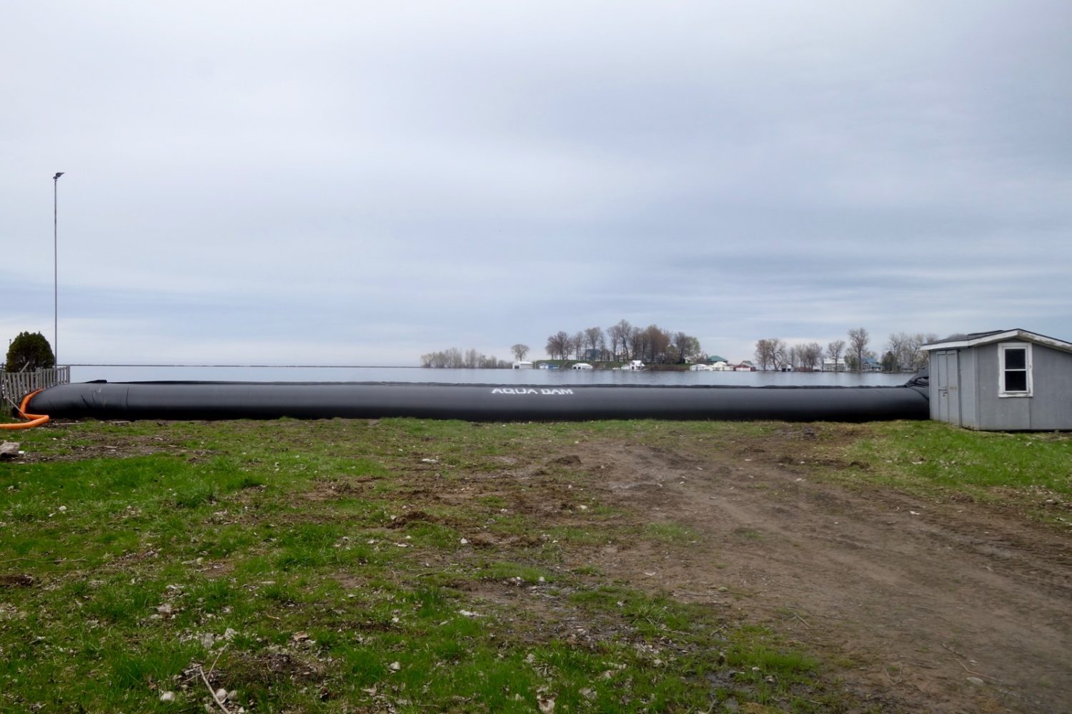 Aqua Dam along the shore of Sodus Point