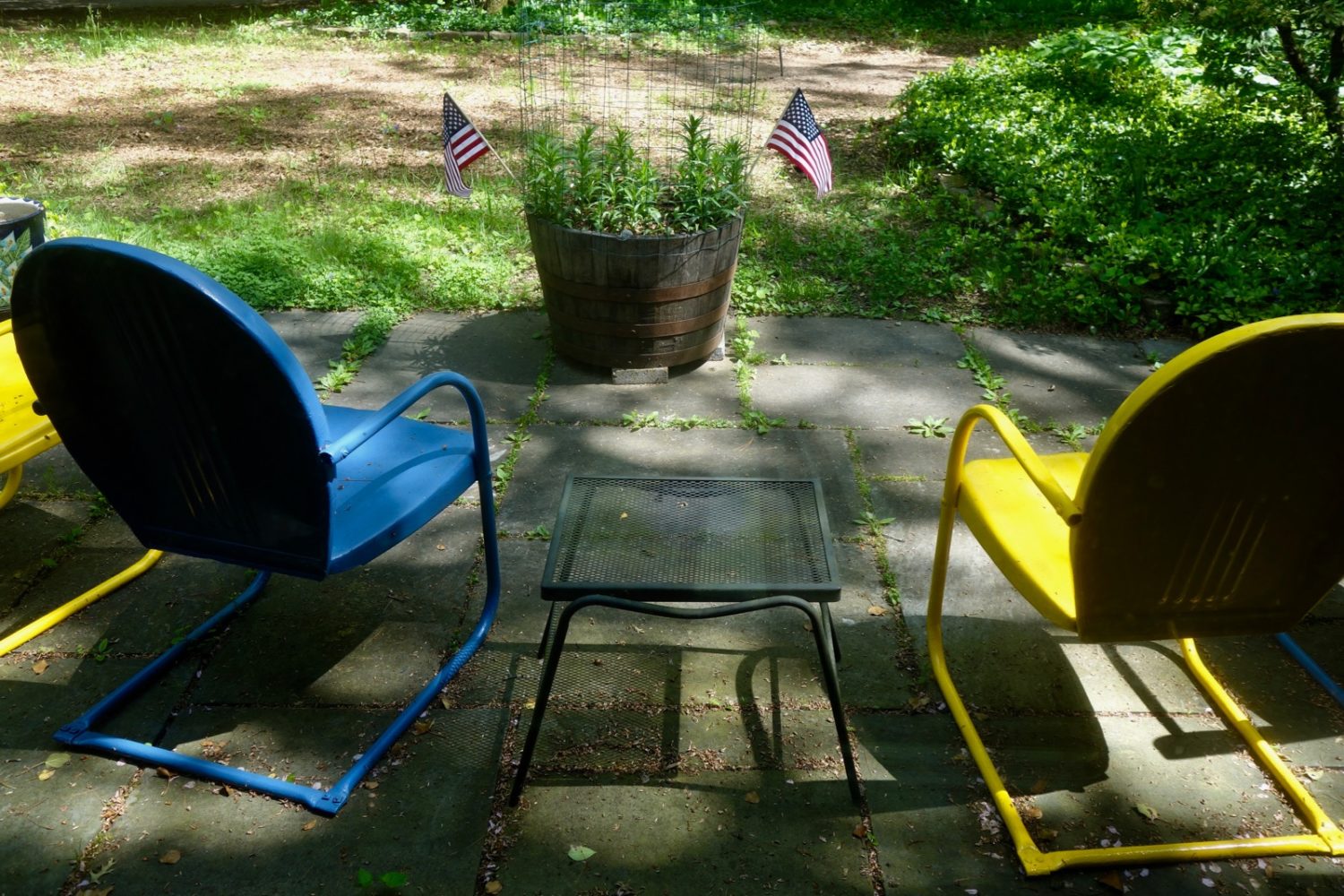 Two flags out front on Memorial Day 2019