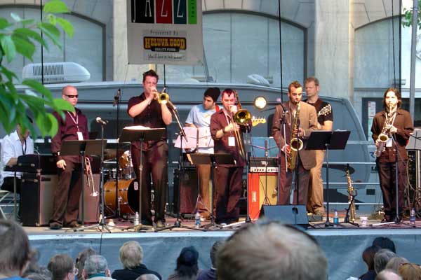 MK Groove Orchestra performing at the 2006 Rochester International Jazz Festival