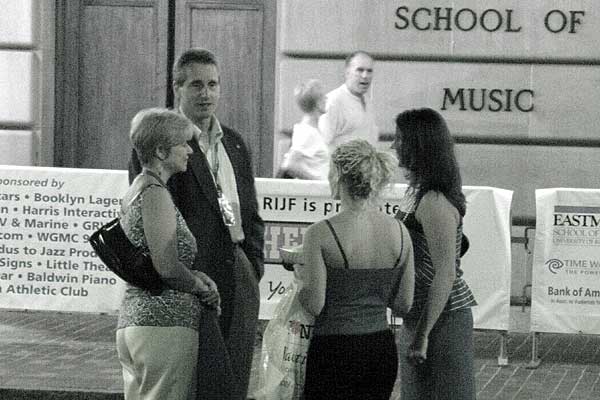 Mayor Duffy at the 2006 Rochester International Jazz Festival