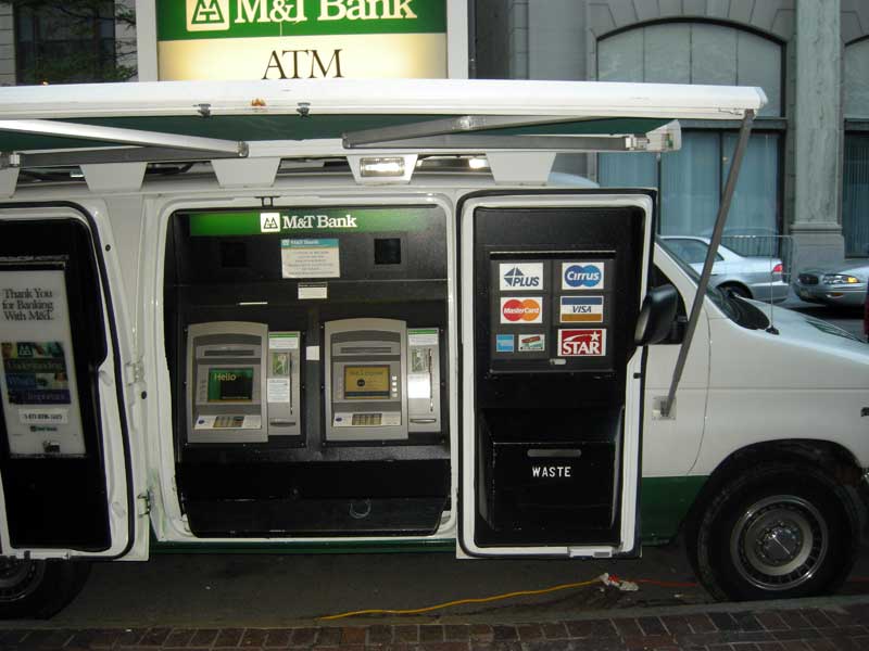 Mobile bank at the 2008 Rochester International Jazz Festival