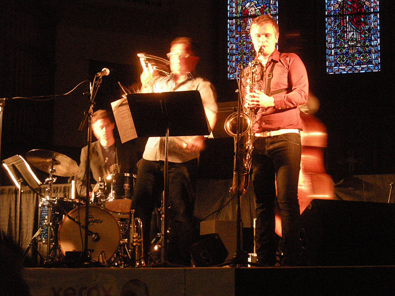Delirium performing at the 2009 Rochester International Jazz Festival