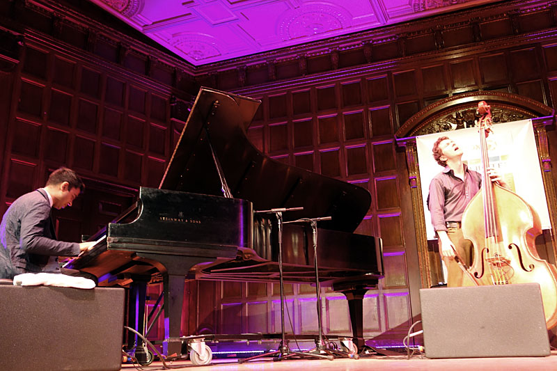 Vijay Iyer Trio performing at the 2014 Rochester International Jazz Festival