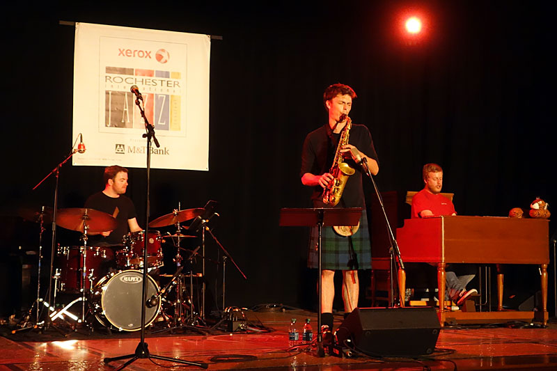 Paul Towndrow Trio performing at the 2014 Rochester International Jazz Festival