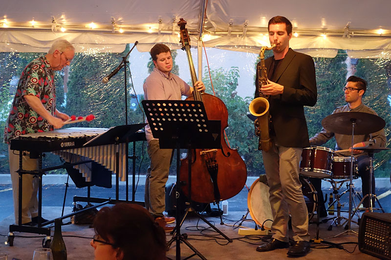 Unknown band performing at the 2014 Rochester International Jazz Festival