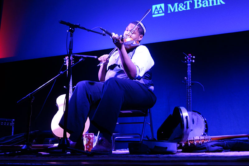 Blind Boy Paxton performing at the 2014 Rochester International Jazz Festival