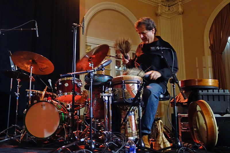 Jamey Haddad performing at the 2014 Rochester International Jazz Festival