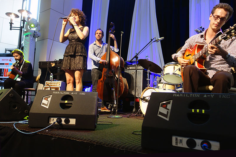 Cyrille Aimee performing at the 2014 Rochester International Jazz Festival