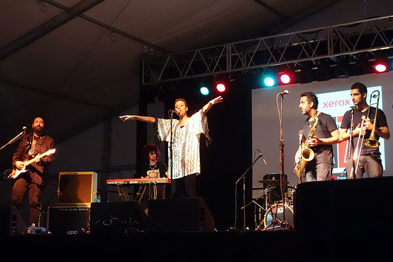 Ester Rada performing at the 2014 Rochester International Jazz Festival