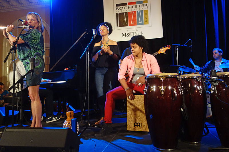 Jane Bunnet performing at the 2015 Rochester International Jazz Festival