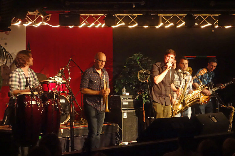 Ikebe Shakedown performing at the 2015 Rochester International Jazz Festival